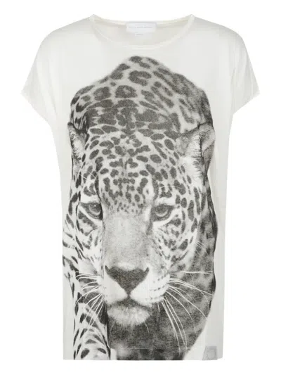 Stella Mccartney Jaguar-print T-shirt In White