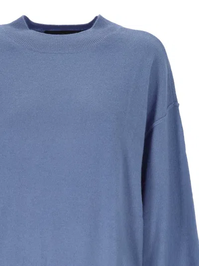 Emma E Gaia Ribbed Sweater In Blue