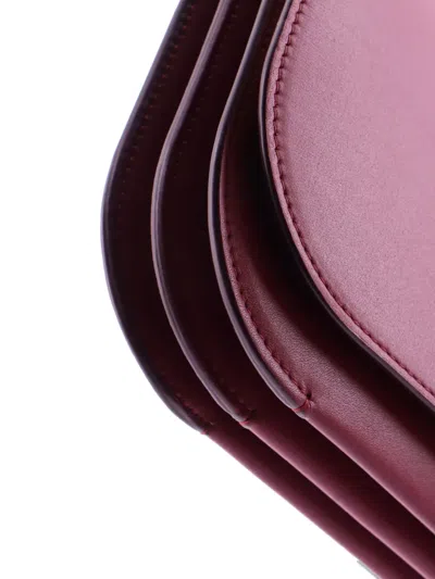 Pre-owned Loewe Goya Leather Long Shoulder Bag In Purple