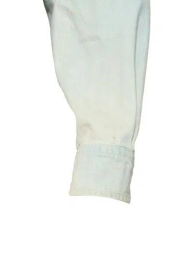 Pre-owned Miu Miu 2021 Frayed Denim Shirt In Blue