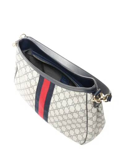 Pre-owned Gucci 2000-2016 Sherry Stripe Shoulder Bag In Neutral