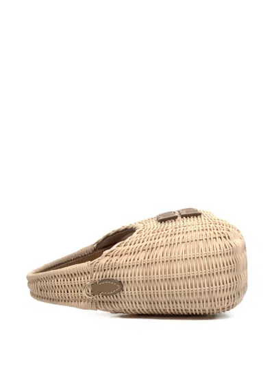 Pre-owned Miu Miu 2020-2025 Logo Tote Bag In Neutral