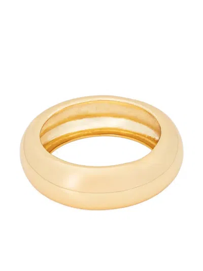 Naked Wolfe Dea Domed Bangle In Gold