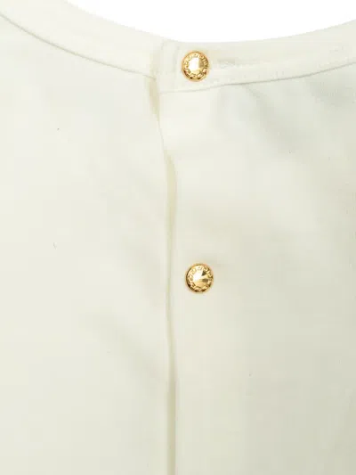 Versace Logo-detail Bodysuit In White