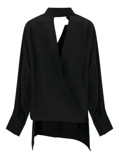 Di Stavnitser Lulu V-neck Blouse In Black