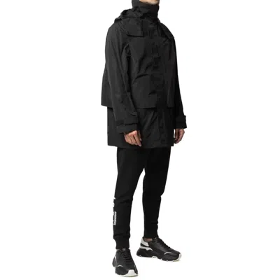 Dsquared2 Windbreaker Jacket Men In Black