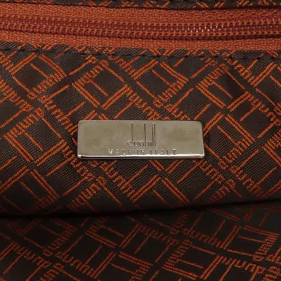 Pre-owned Dunhill Brown Nylon Clutch Bag ()