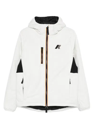 K-way Hooded Jacket In White
