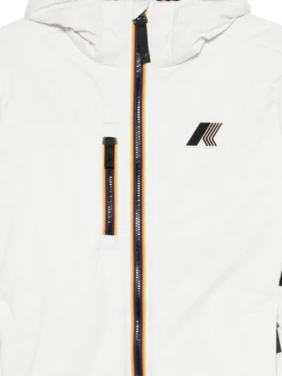 K-way Hooded Jacket In White