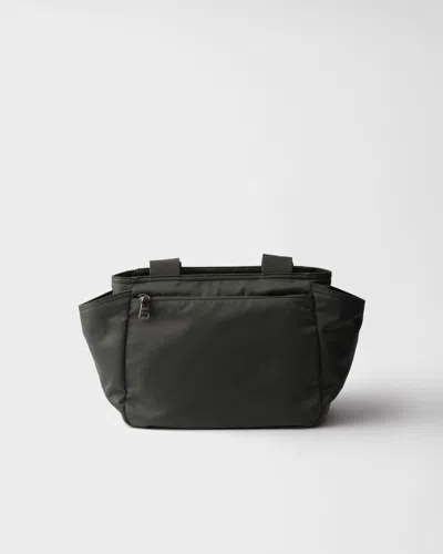 Prada Re-nylon Tote Bag In Black