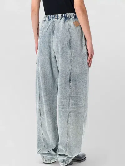 Haikure Angel Elastic Waist Jeans Back Pockets In Blue