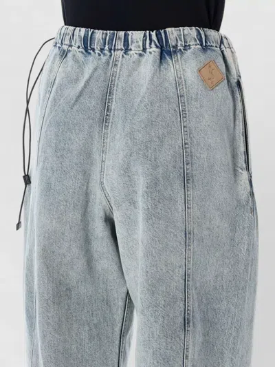 Haikure Angel Elastic Waist Jeans Back Pockets In Blue