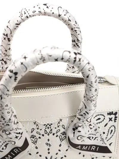 Amiri Bandana Micro Triangle Handbags White In White