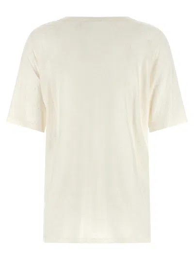 Stella Mccartney Beads Embroidery T-shirt White In Neutral