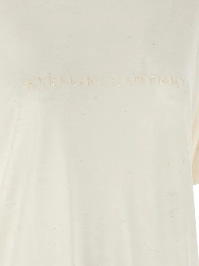 Stella Mccartney Beads Embroidery T-shirt White In Neutral