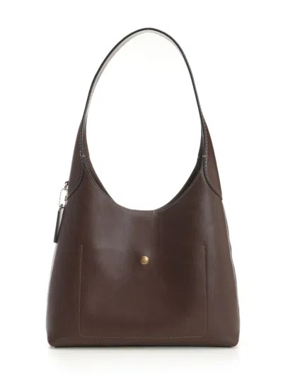 Coach Maple Brooklyn 28 Leather Shoulder Bag In Brown