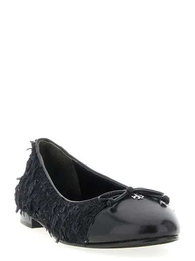 Tory Burch Cap-toe Flat Shoes Blue In Blue