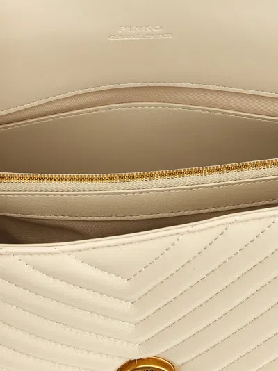 Pinko Classic Love Bag Puff Handbag In Neutral