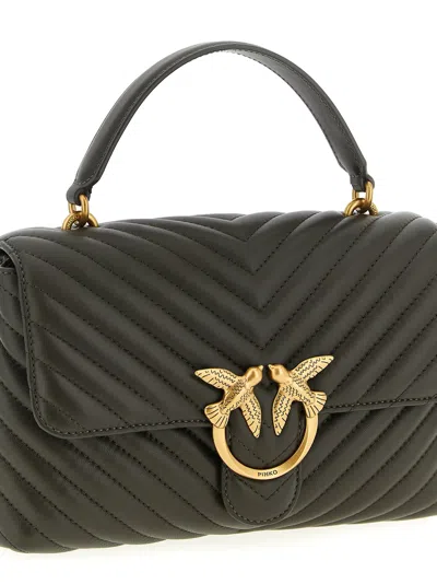 Pinko Classic Love Bag Puff Handbag In Brown