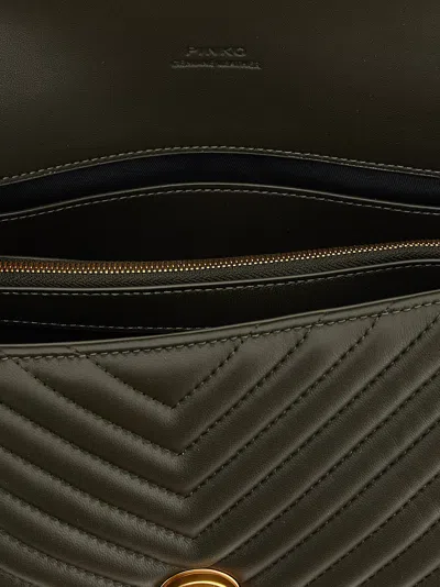 Pinko Classic Love Bag Puff Handbag In Brown