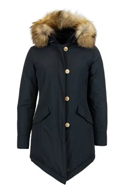 Woolrich Coats Blue And Green In Multi