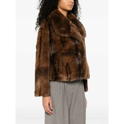 Ba&sh Coats Brown, Black In Brown