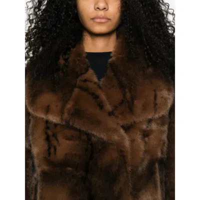 Ba&sh Coats Brown, Black In Brown