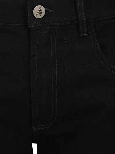 Attico Cotton Jeans Black In Black