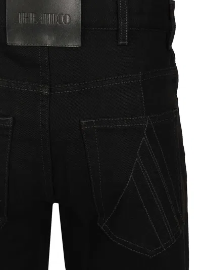 Attico Cotton Jeans Black In Black