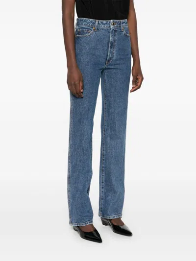 Khaite Danielle Denim Cotton Jeans In Blue