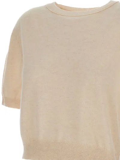 Lisa Yang Ribbed Short-sleeve T-shirt In White