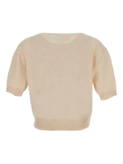 Lisa Yang Ribbed Short-sleeve T-shirt In White