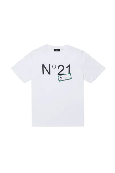 N°21 Logo Graphic T-shirt In White