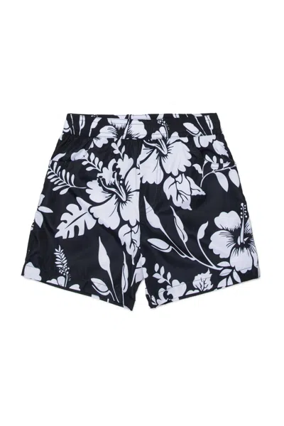 N°21 Boxer Shorts With Floral Print In Black