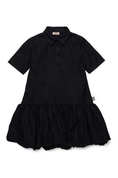 N°21 Shirt Dress With Logo In Black