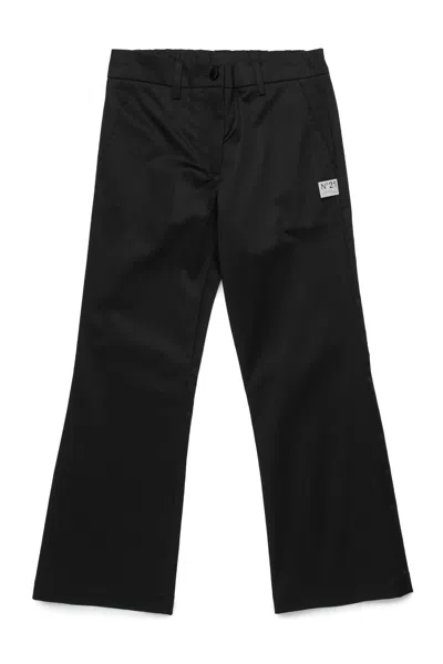 N°21 Formal Trousers With Logo In Black