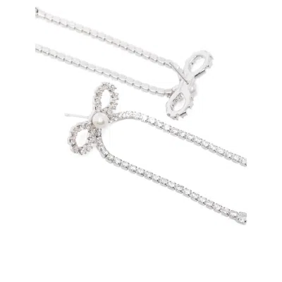 Self-portrait Jewellery Silver, White In White