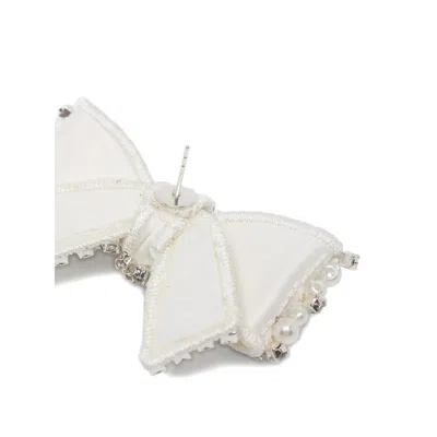 Self-portrait Jewellery White, Silver In White