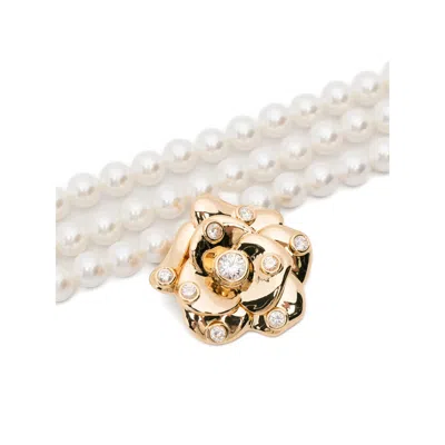 Self-portrait Jewellery White, Gold In White