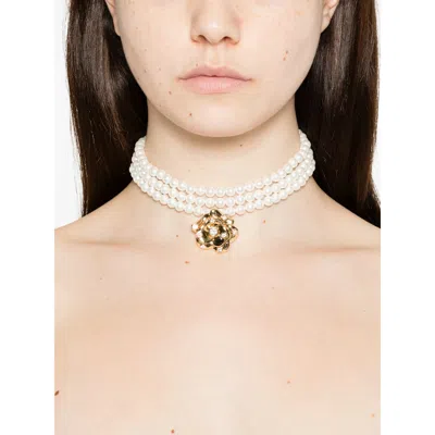 Self-portrait Jewellery White, Gold In White