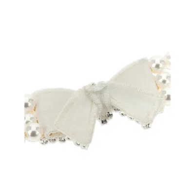 Self-portrait Jewellery White, Silver In White