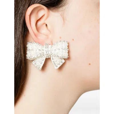 Self-portrait Jewellery White, Silver In White