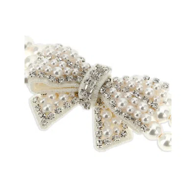 Self-portrait Jewellery White, Silver In White