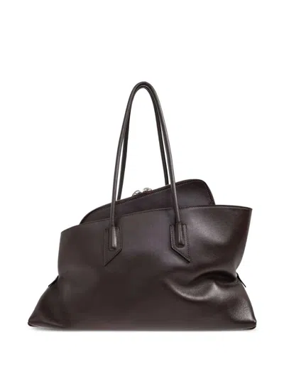 Attico La Passeggiata Medium Tote Bag In Brown