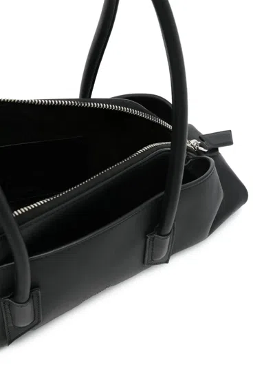 Attico La Passeggiata Small Tote Bag In Black