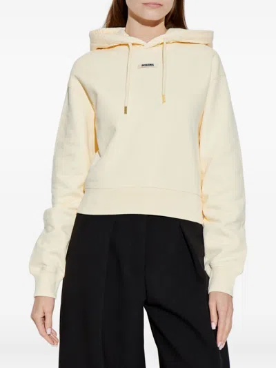 Jacquemus Le Hoodie Gros Grain In Neutral