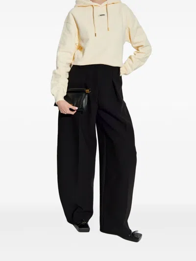 Jacquemus Le Hoodie Gros Grain In Neutral