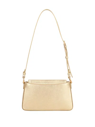 Dolce & Gabbana Leather Phone Bag In Gold