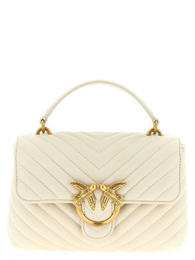 Pinko Mini Lady Love Puff Handbag In Neutral