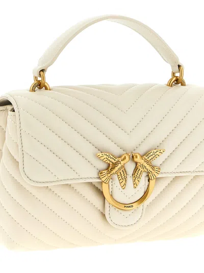 Pinko Mini Lady Love Puff Handbag In Neutral